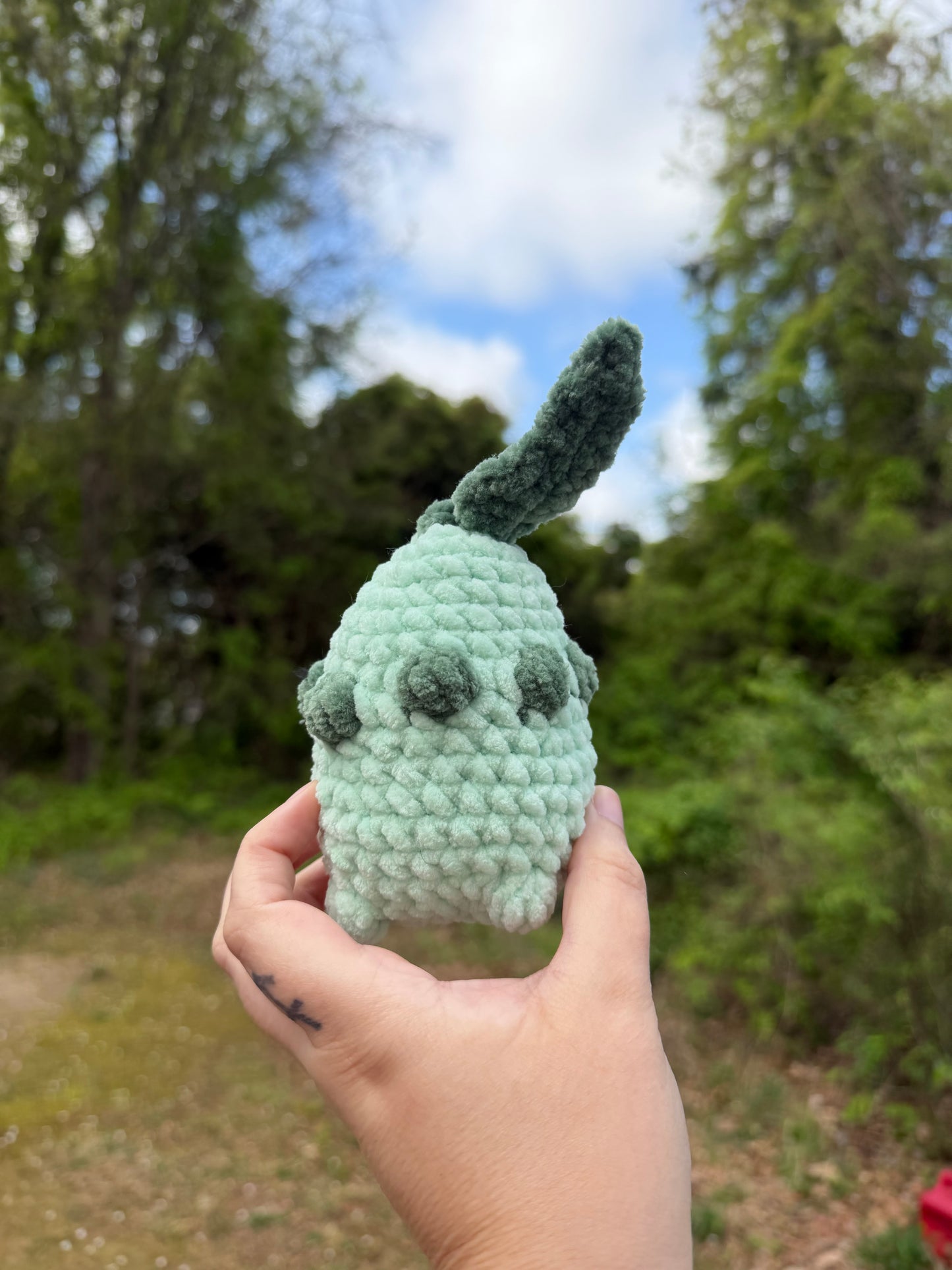Crochet Grass Monster