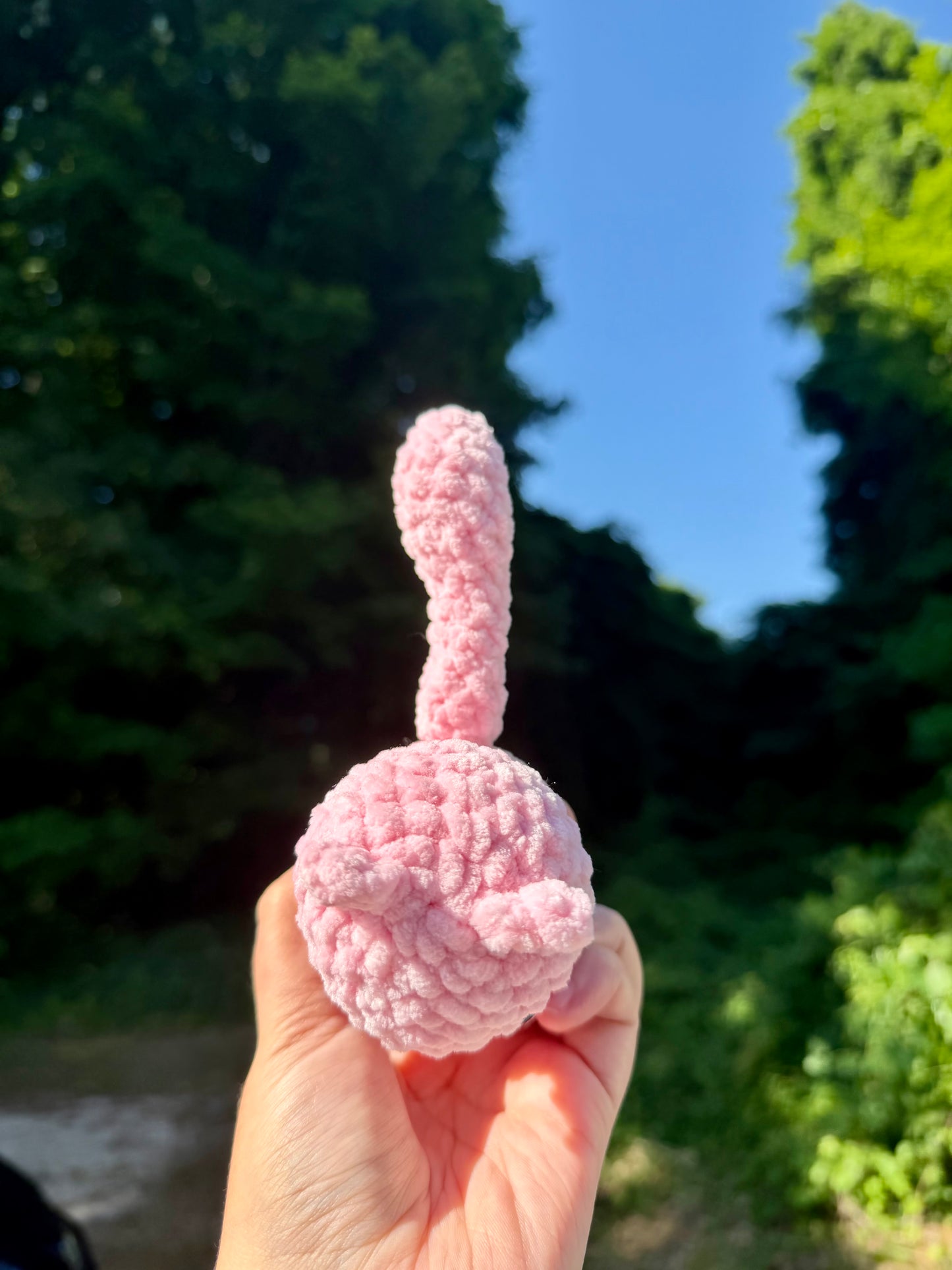Mini Crochet Pink Cat Plushie