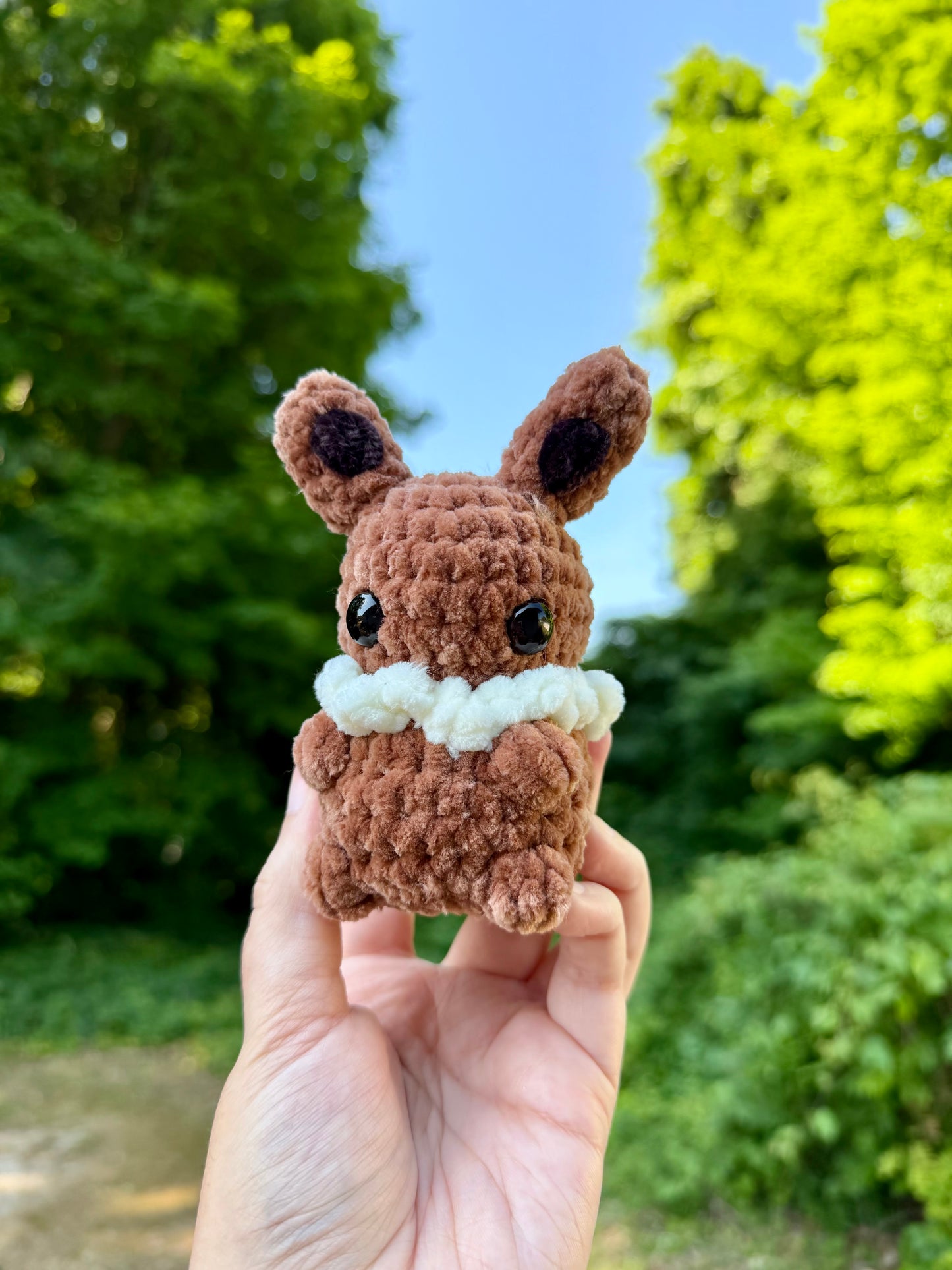 Mini Crochet Brown Fox Plushie