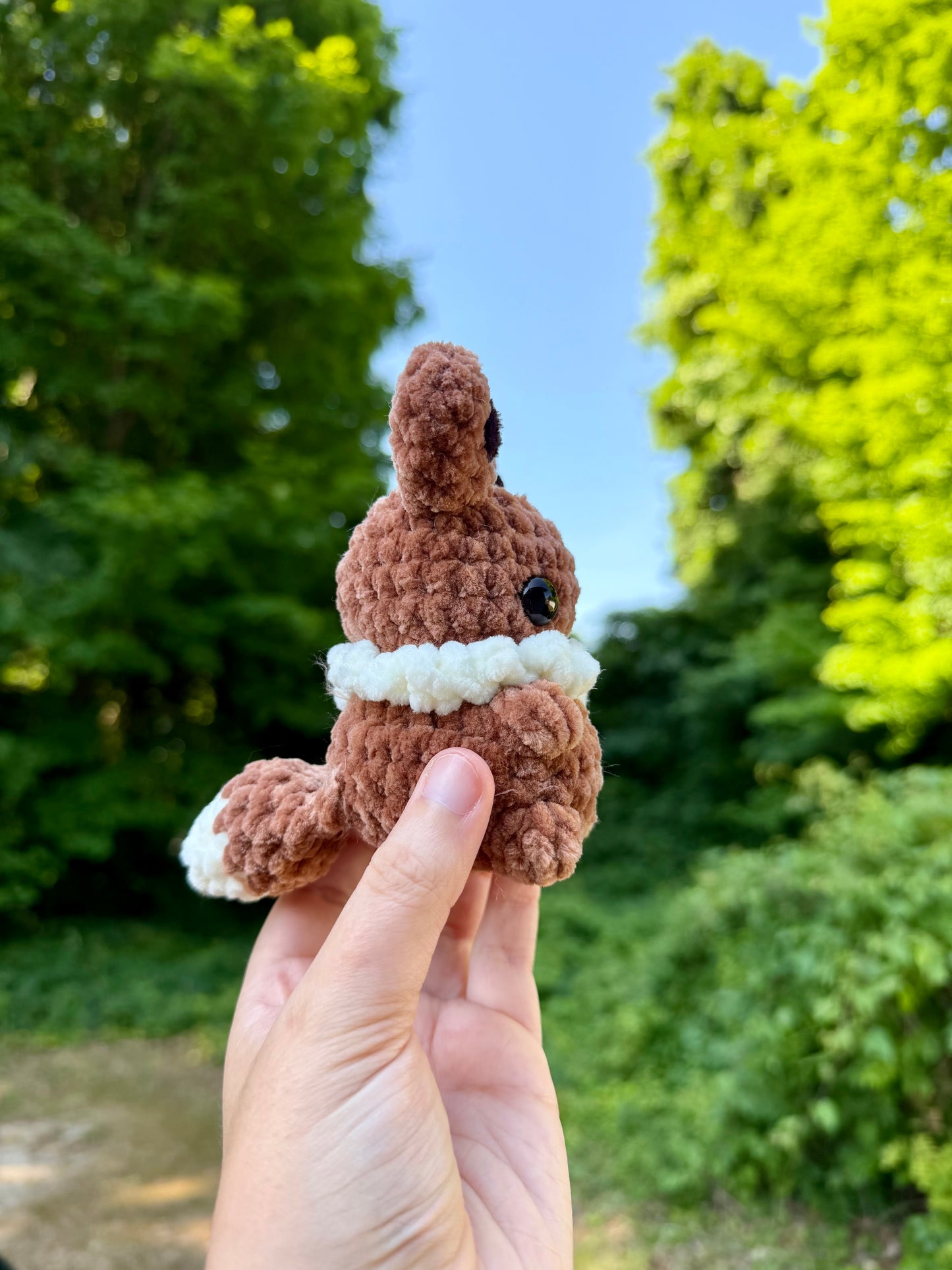 Mini Crochet Brown Fox Plushie