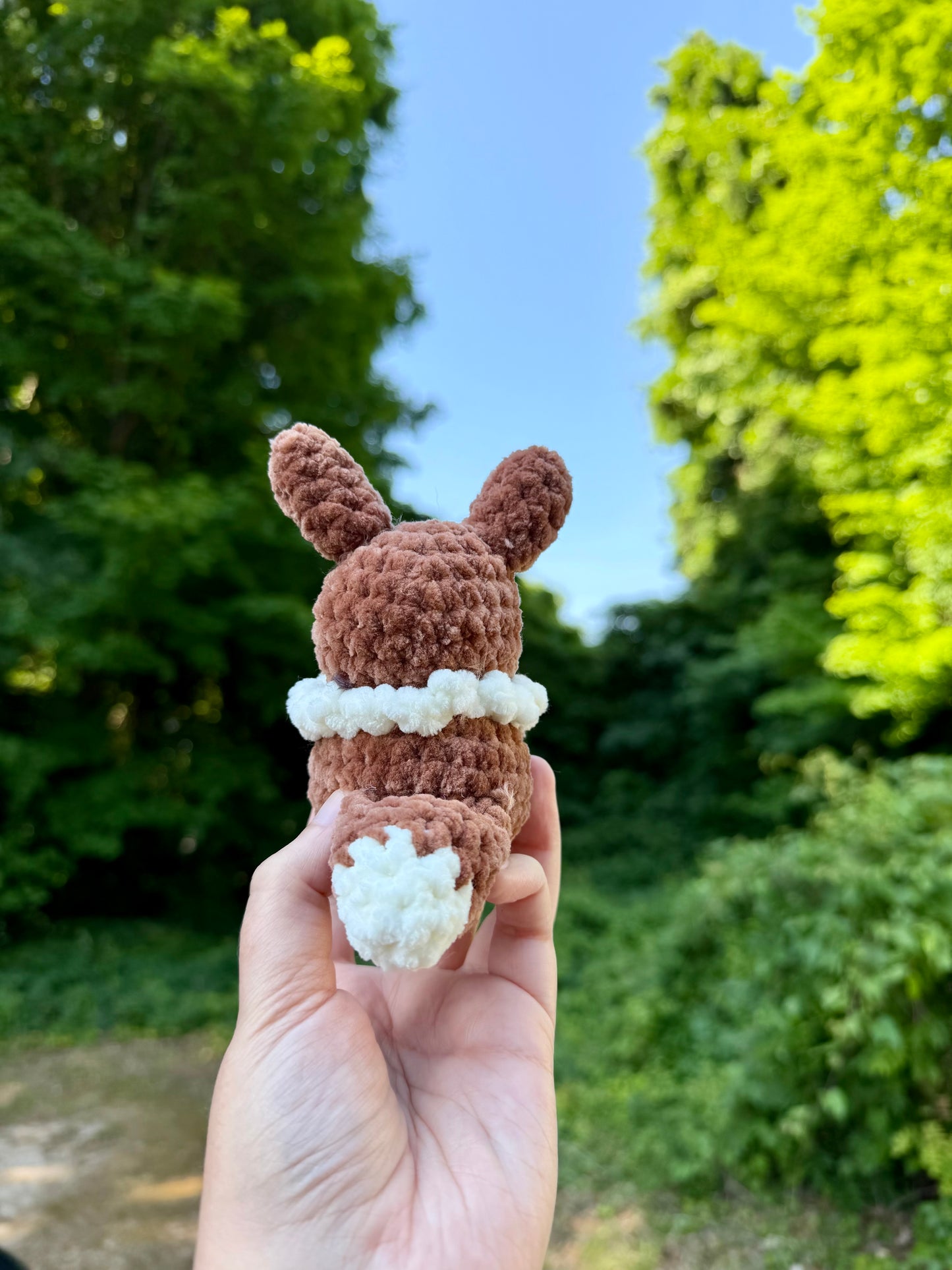Mini Crochet Brown Fox Plushie