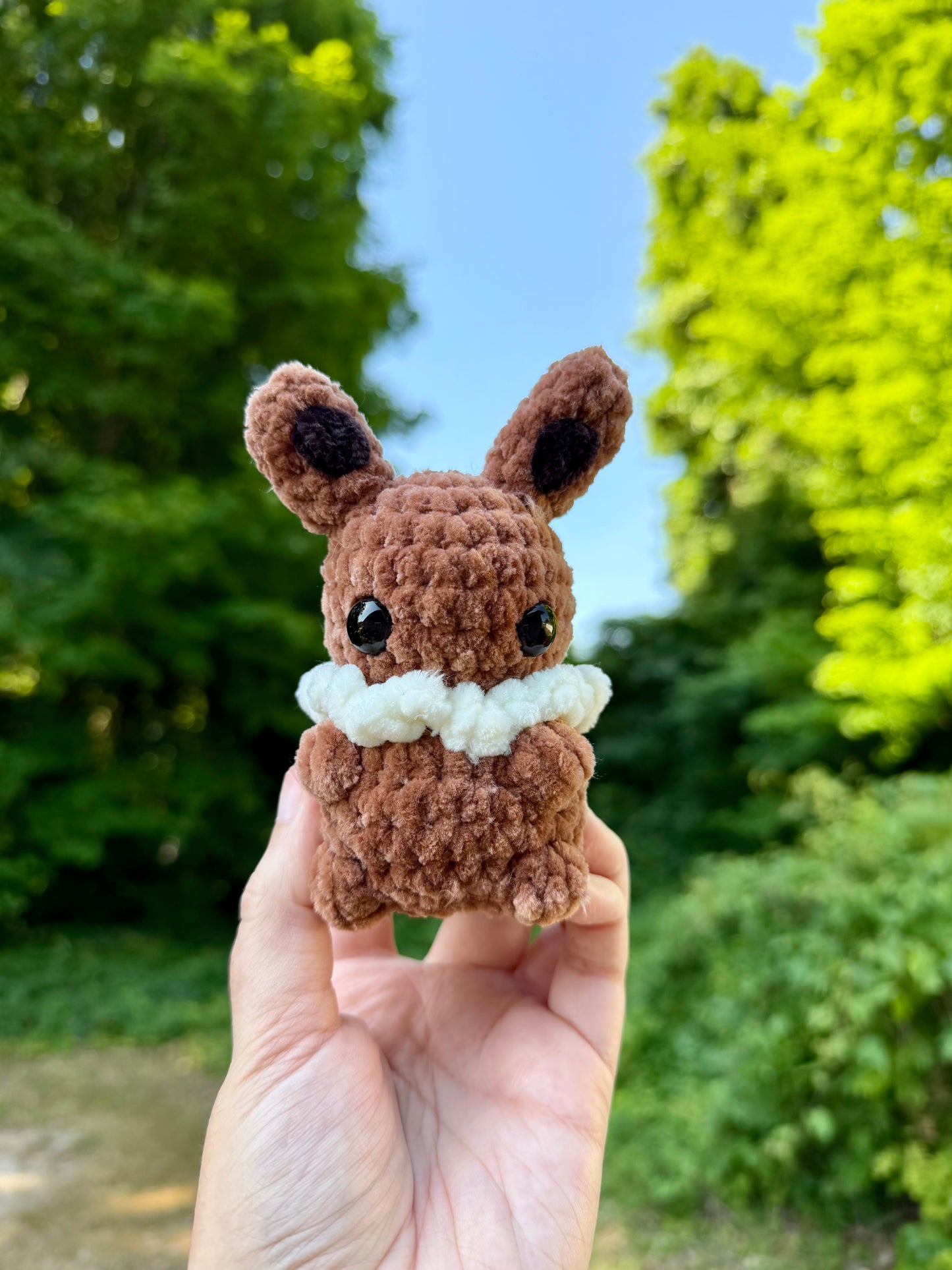 Mini Crochet Brown Fox Plushie