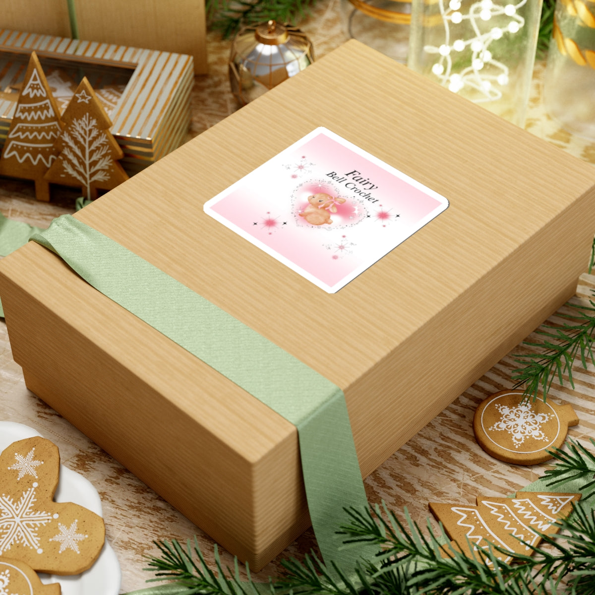 Fairy Bell Crochet Bunny Sticker