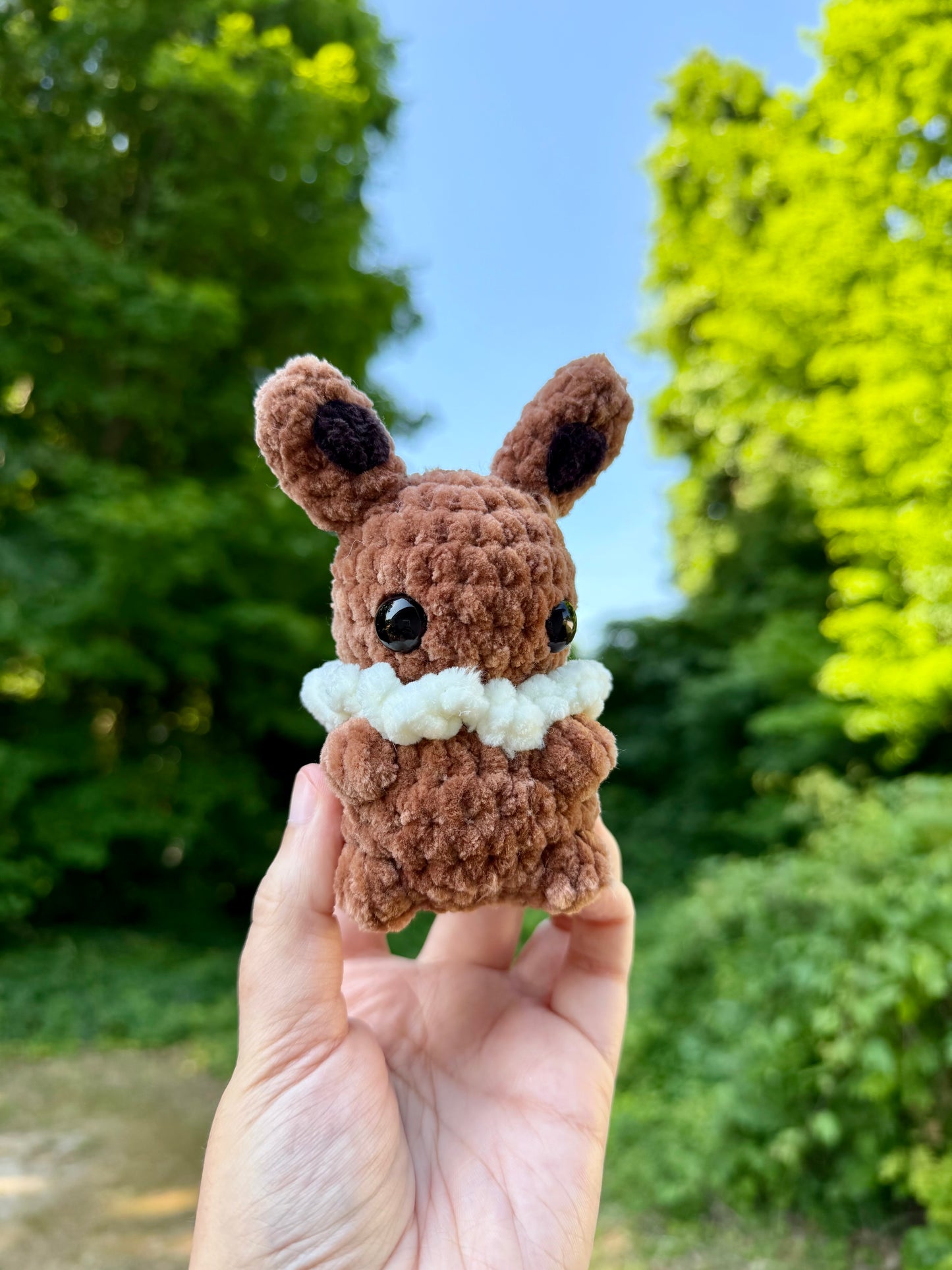 Mini Crochet Brown Fox Plushie